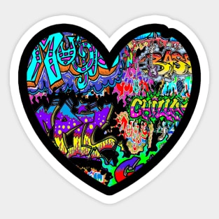 Heart Valentine Graffiti 7 Sticker